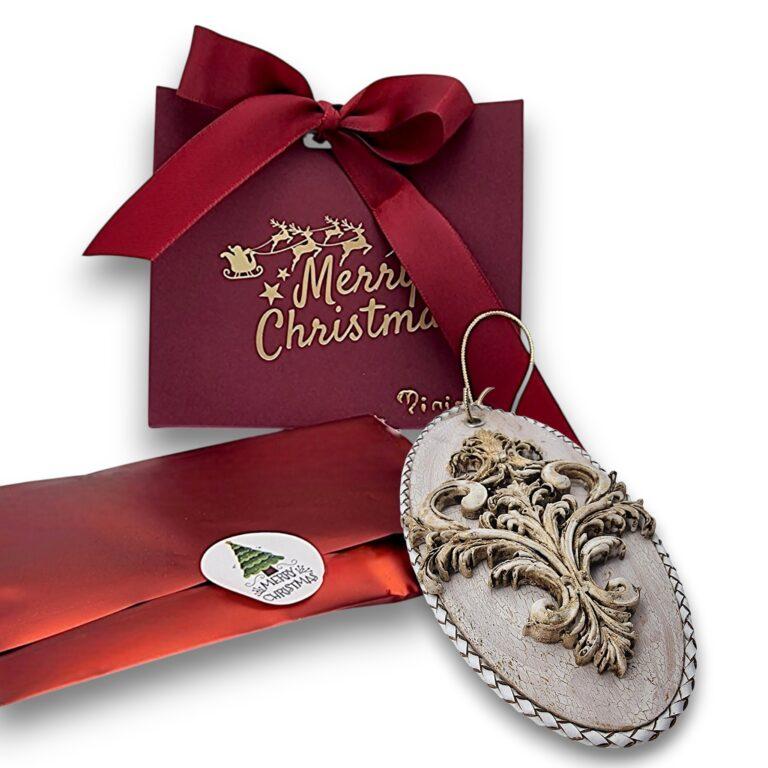 Medalion 2D model baroque alb