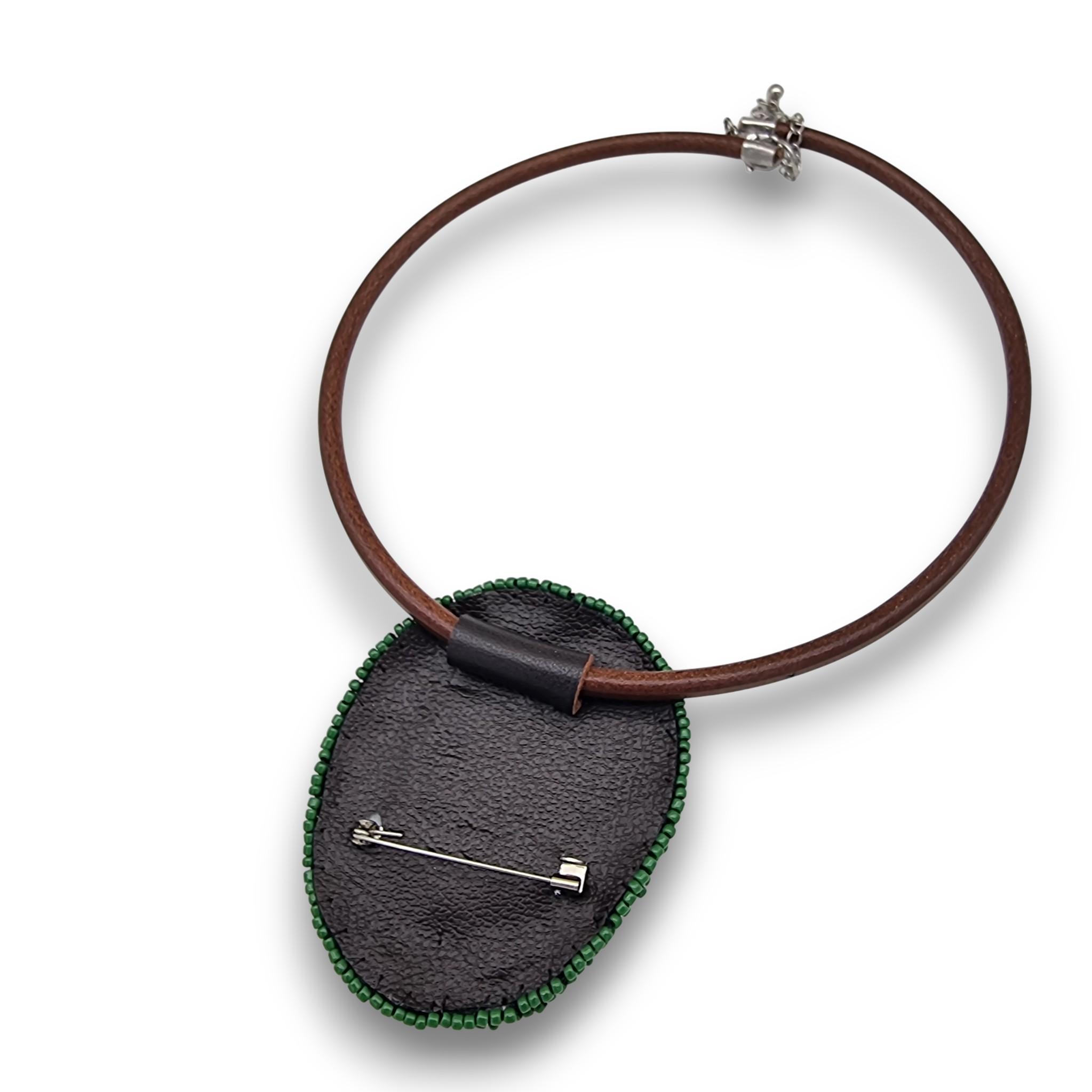 Colier sau broșă 68 mm, Agat 12 Colier sau broșă 68 mm, Agat - imagine 12