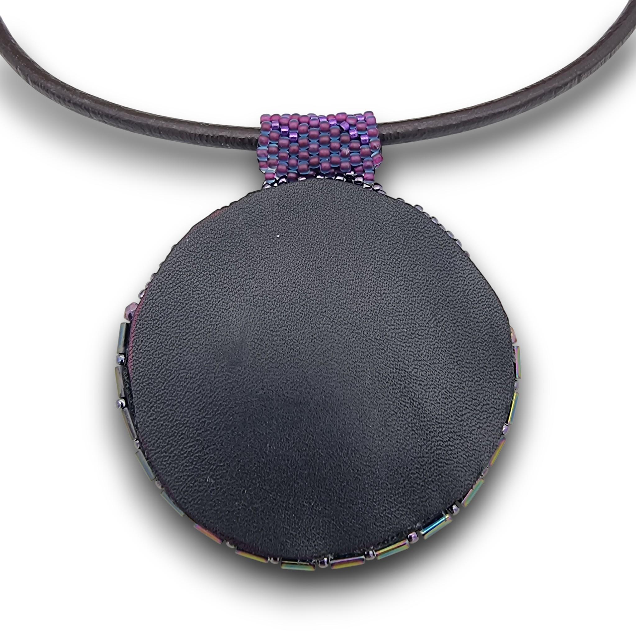 Colier Statement "Ultra Violet", 60 mm 5 Colier Statement "Ultra Violet", 60 mm - imagine 5