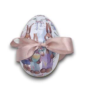 Cadou de Iepuraș, colier in ou matalic, 13cm