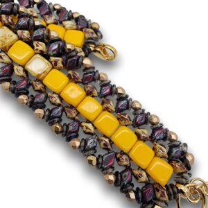 Brățară Colorata Țesătură mărgele, 22mm