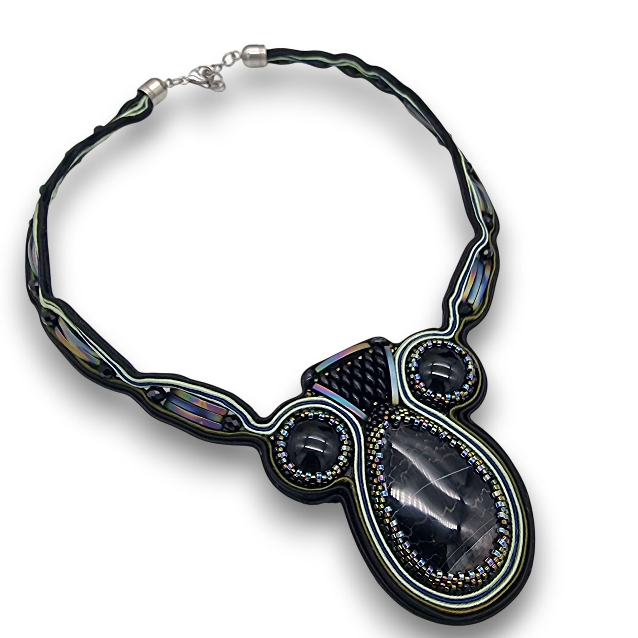 Colier Handmade Soutache 3 Colier Handmade Soutache - imagine 3