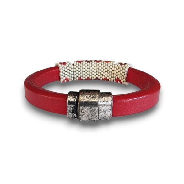 Brățară rosie in glob cadou Crăciun 8cm - imagine 7