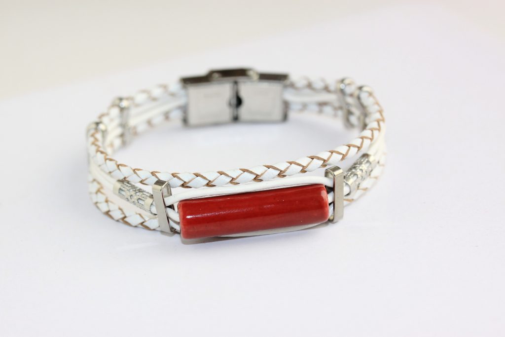 Bratara piele ceramica