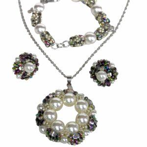 Set bijuterii 3 piese perle Swarovski