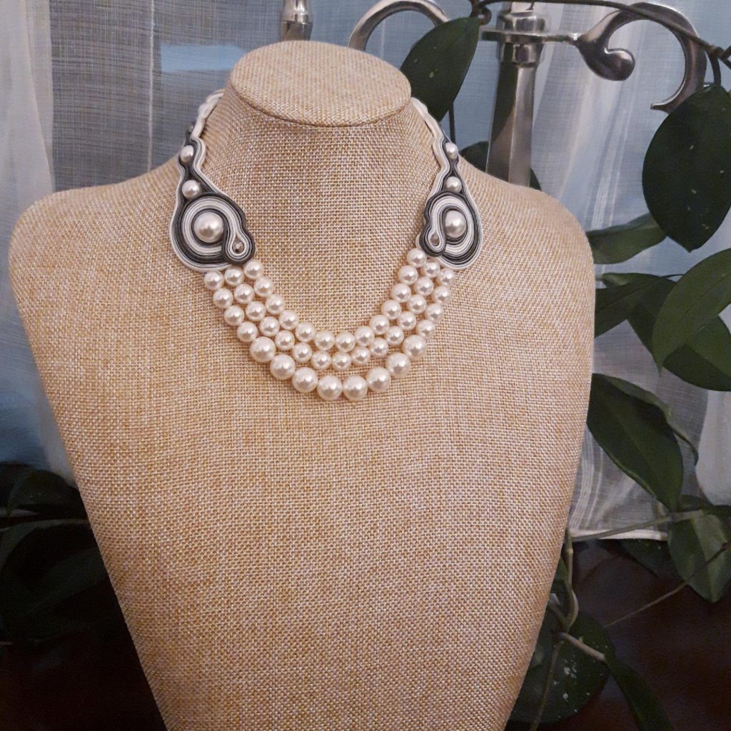 Colier swarovski soutache