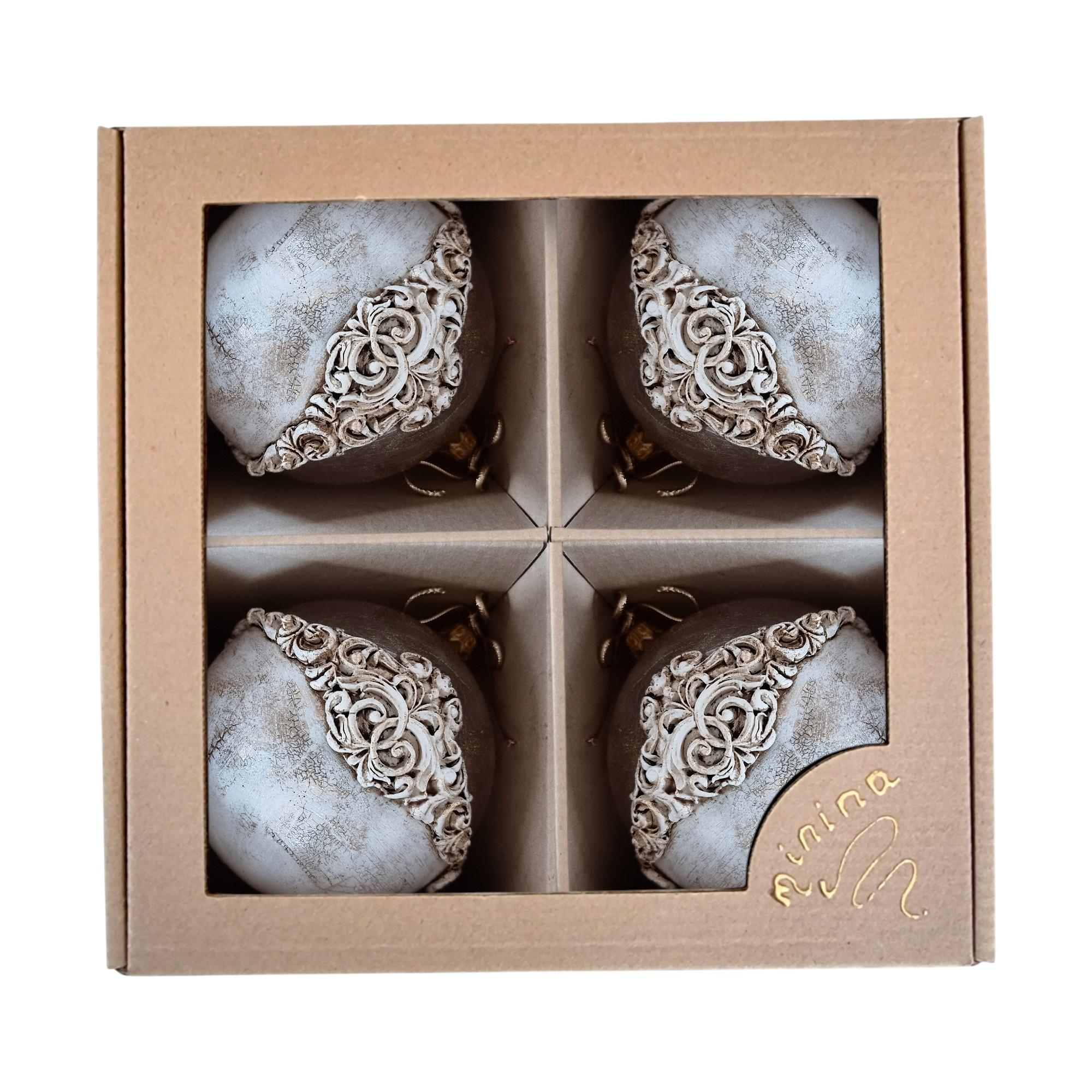 Glob sticlă aspect piatră, 10 cm 7 Glob sticlă aspect piatră, 10 cm