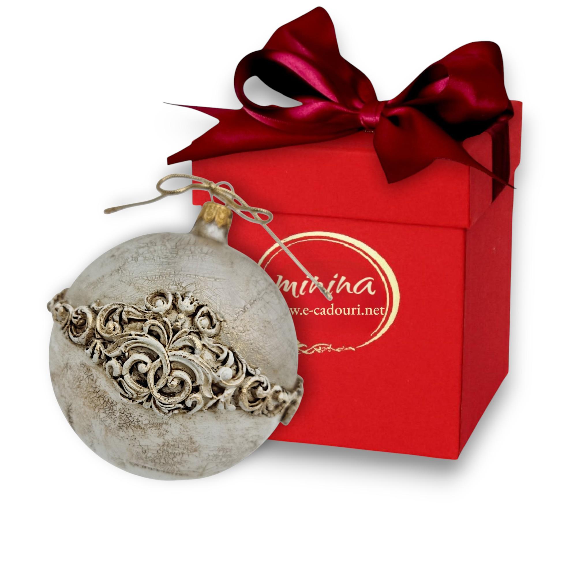 Glob sticlă aspect piatră, 10 cm 11 Glob sticlă aspect piatră, 10 cm