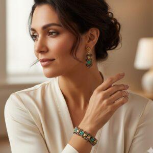 Set Bijuterii Țesătură margele, 2 piese