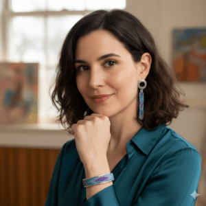 Set Bijuterii violet 2 piese