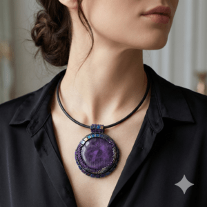 Colier Statement "Ultra Violet", 60 mm