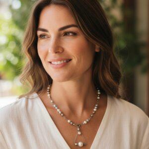 Colier perle tip Mallorca cu/fără pandantiv