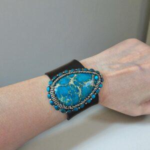 Set bijuterii 2 piese Regalit turquoise Set bijuterii 2 piese Regalit turquoise