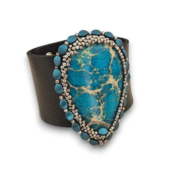 Set bijuterii 2 piese Regalit turquoise - imagine 8