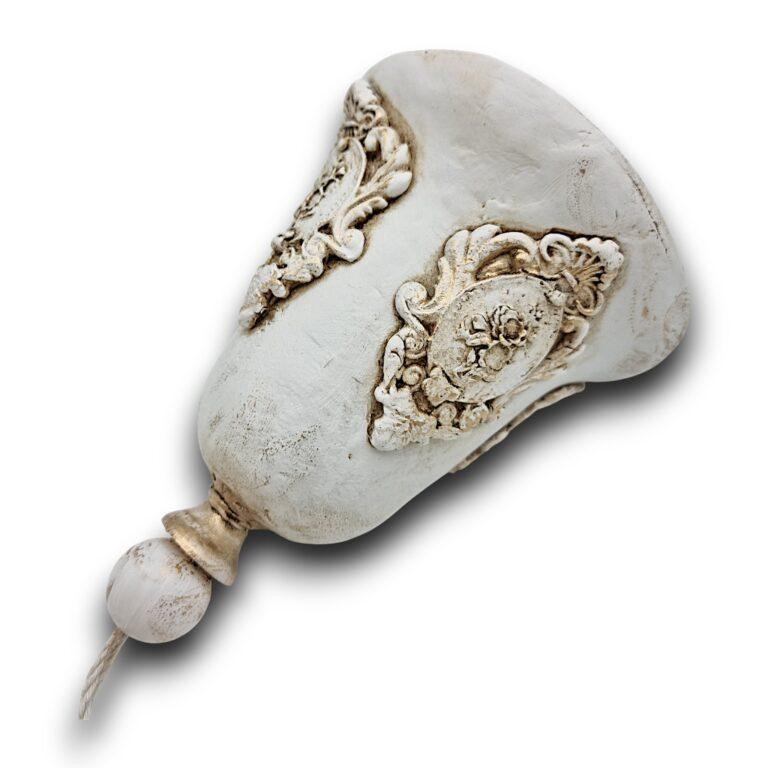 Cadou Clopoțel Craciun, alb, 13cm