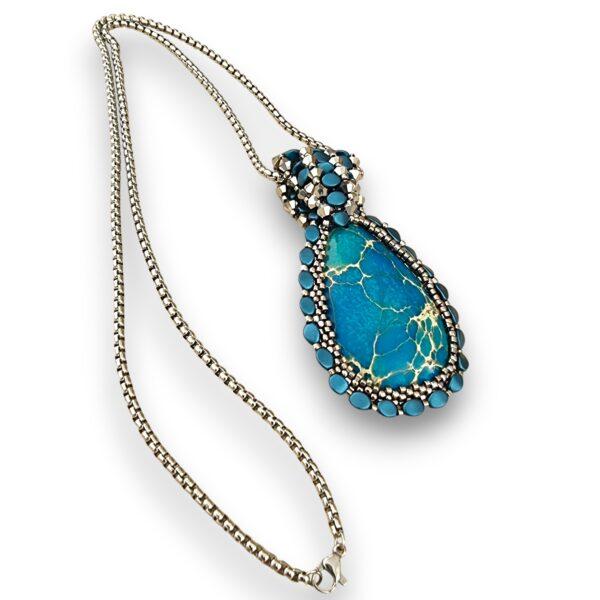 Set bijuterii 2 piese Regalit turquoise