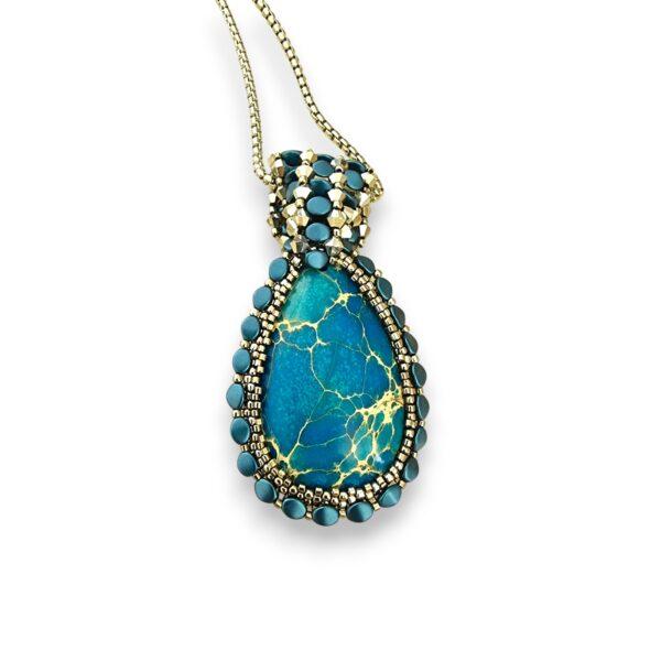 Set bijuterii 2 piese Regalit turquoise