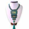 Colier Statement Soutache cu Abalone