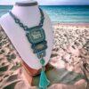 Colier Statement Soutache cu Abalone