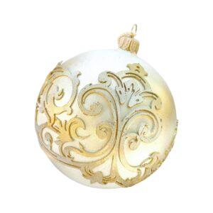 Glob Crăciun auriu "Arabesque" 10 cm