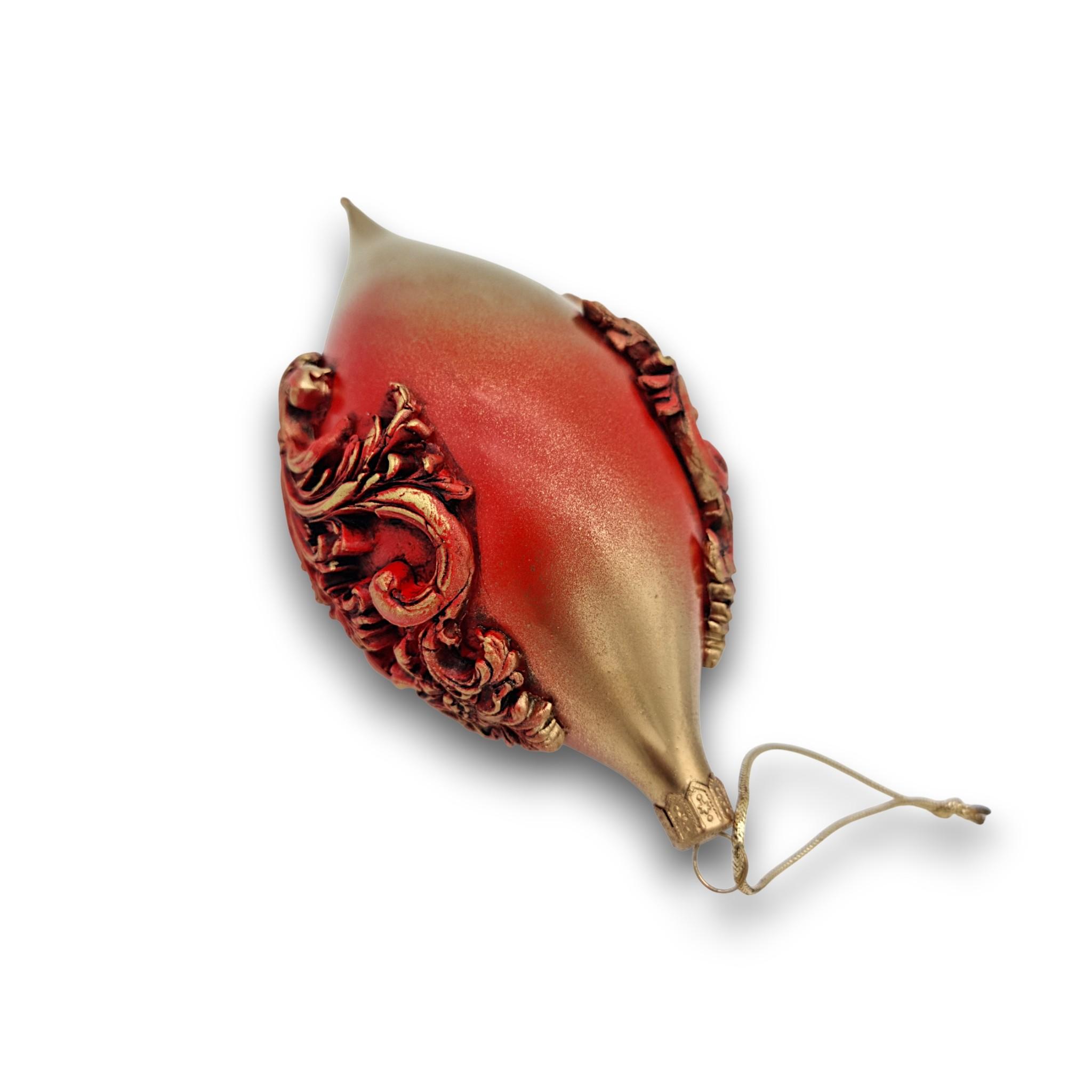 Glob lung sticlă, model baroque 15x6 cm 5 Glob lung sticlă, model baroque 15x6 cm