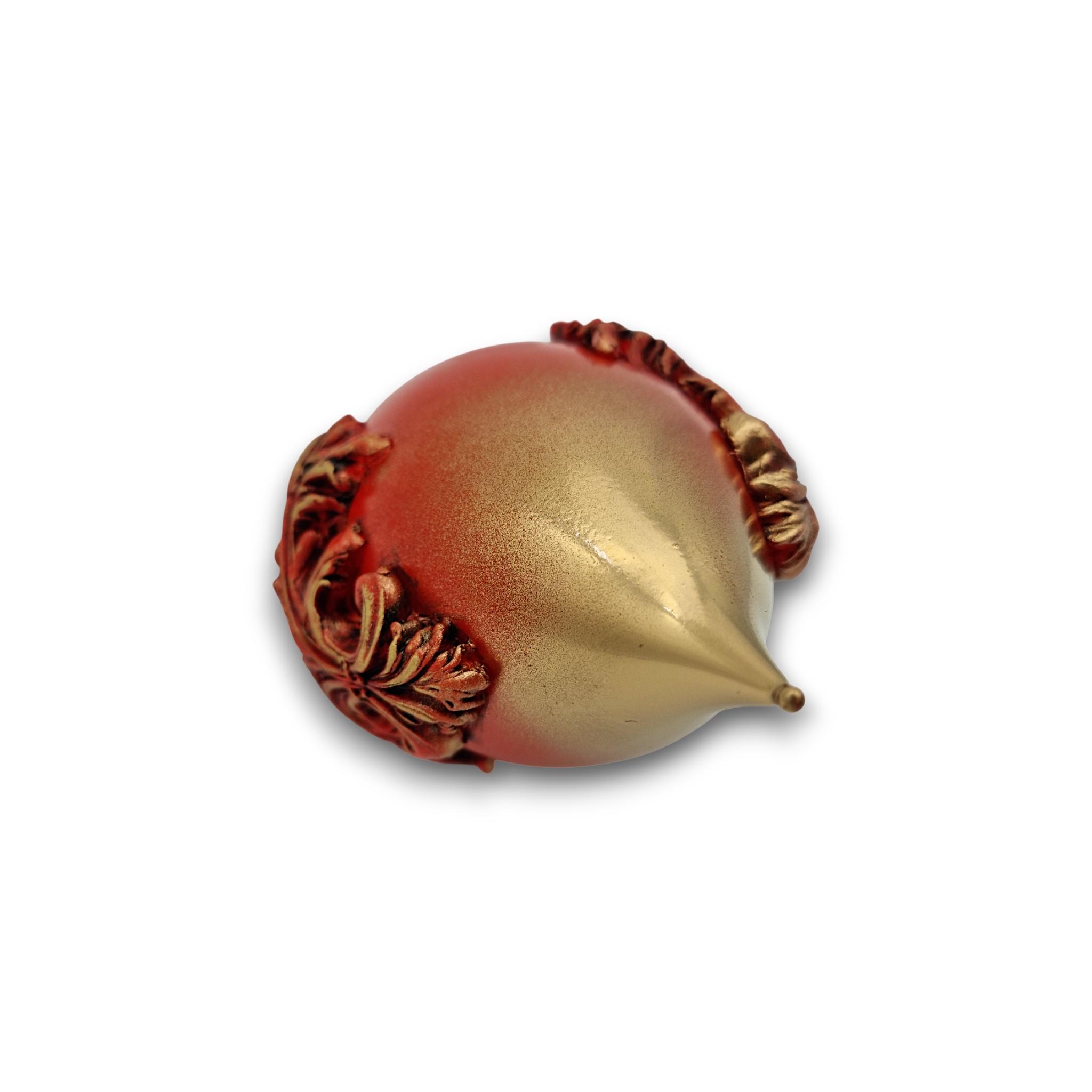 Glob lung sticlă, model baroque 15x6 cm 4 Glob lung sticlă, model baroque 15x6 cm - imagine 4