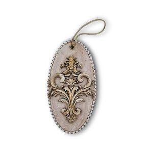 Medalion 2D model baroque alb