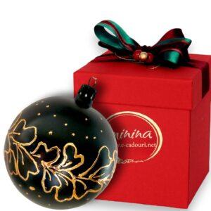 Glob negru 10 cm, în diverse cutii cadou