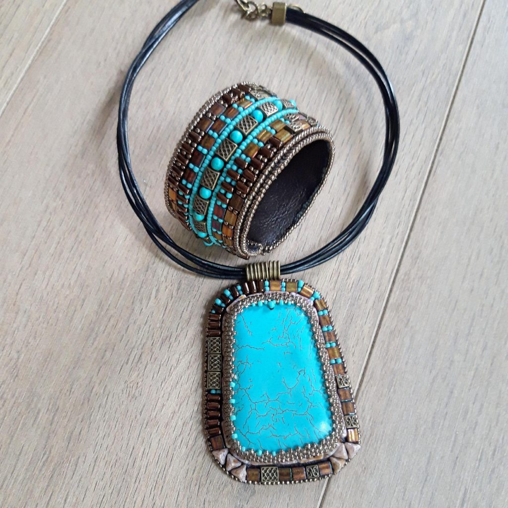 Set broderie mărgele 2 piese